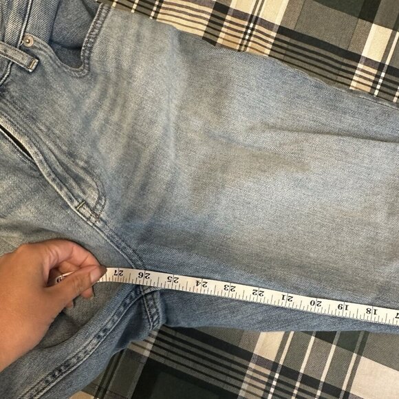 Everlane Womens Super Soft Straight Leg Jeans Size 28 Cotton Med Wash Mid Rise - Picture 10 of 12